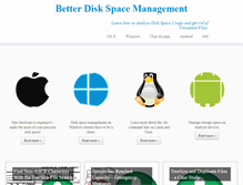 Tablet Screenshot of diskspacemanagement.com